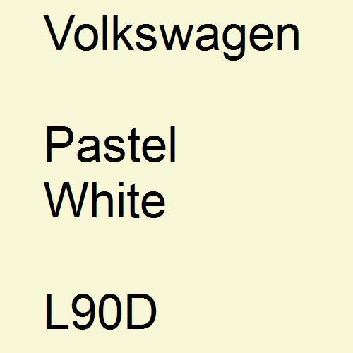 Volkswagen, Pastel White, L90D.